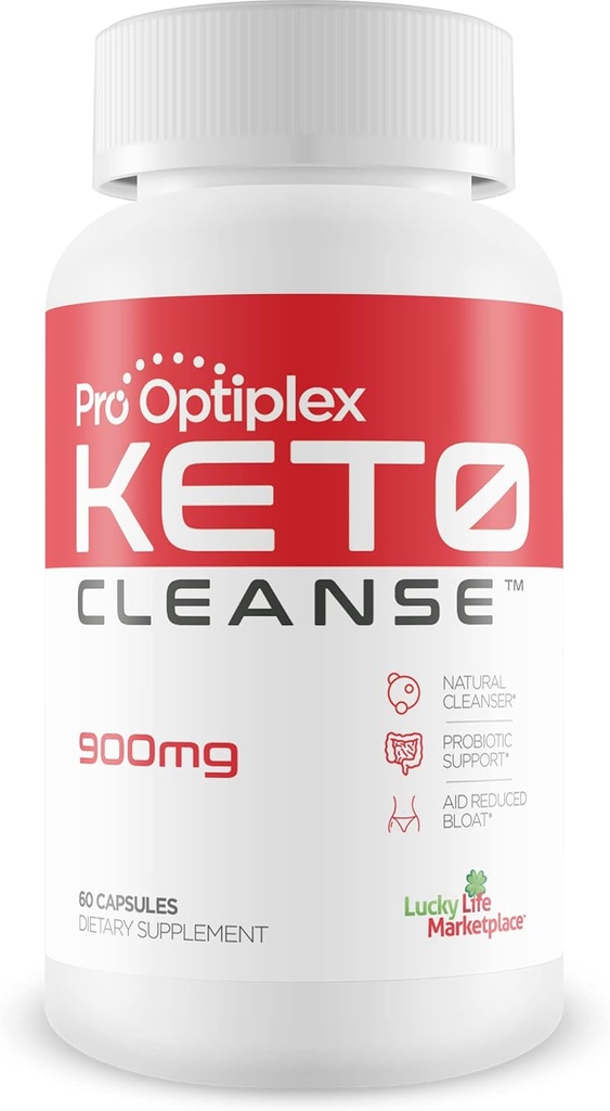Pro Optiplex Keto Cleanse - Cleanse " Detox Naturalmente - Herbal Keto Cleanse with Probiotics - Ayuda Flush Waste " Toxins - Full Body Cleanse " Colon Cleanse - Support Reduced Bloating