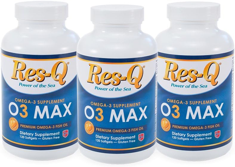 Res-Q O3 MAX Omega-3 cápsulas (3 pk)