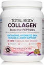 Factores naturales Colágeno total del cuerpo - Suplemento bioactivo del colágeno para el cabello " Apoyo al crecimiento del suelo - Suplemento saludable de la piel con proteína, vitamina C " Más - granada, 500 g (38 Servimientos)