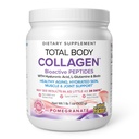 Natural Factors Total Body Collagen - Bioactive Collagen Supplement for Hair & Nail Growth Support - Healthy Skin Supplement with Protein, Vitamin C & More - Pomegranate, 500 g (38 Servings)