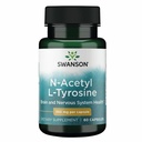 Swanson N-Acetyl L-Tyrosine - Suplemento de Aminoácidos Apoyo a la salud cerebral general y la función central del sistema nervioso - promueve la salud cognitiva de la orina - (60 cápsulas, 350 mg cada uno) 4 Pack