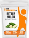 BulkSupplements.com Bitter Melon Extract Powder - Bitter Melon Supplement, Bitter Gourd Extract - Herbal Supplement, Gluten Free, 750mg per Serving, 250g (8.8 oz) (Pack of 1)