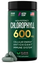 Chlorophyll Capsules 600 mg - Natural Chlorophyll Pills for Women & Men - Highly BioAvailable Chlorophyll Supplement for Energy, Immunity, Skin + Internal Deodorant