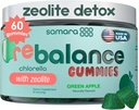 Zeolite Detox para adultos y niños, Heavy Metal Zeolite & Chlorella Detox Gummies, Alternativa a Activated Charcoal, Gentle Daily Toxin Cleanse for Kids &amp; Adults, 60 Green Apple Vegan Gummies