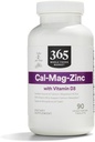 365 por Whole Foods Market, Cal-Mag-Zinc con Vitamin D3, Vegetariano, 90 Cuenta
