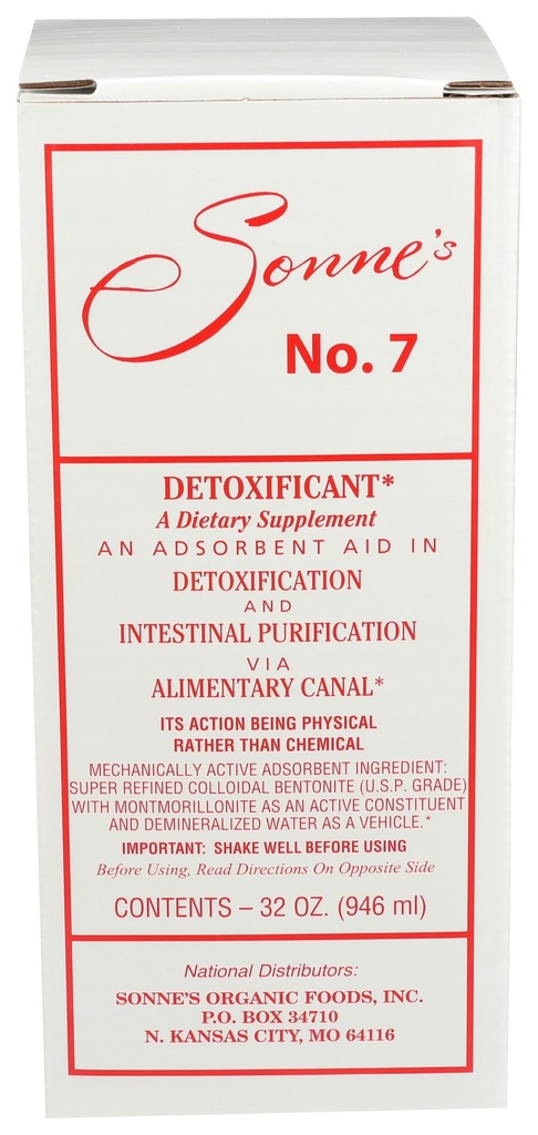 Detoxificación de Sonne No 7, 32 Fluid Ounce