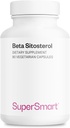 SuperSmart Beta-Sitosterol Suplemento 180mg por día (Patented) - Plant Sterols - Extracto de Beta-Sitosterol para hombres latitud No GMO &amp; Gluten Gratis - 90 cápsulas vegetarianas