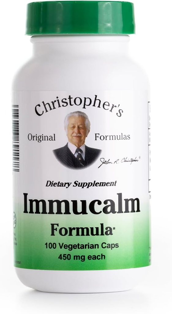 Christopher's Original Formulas Immucalm - Suplemento de Apoyo Inmunitario - Boosters Inmunes para Adultos