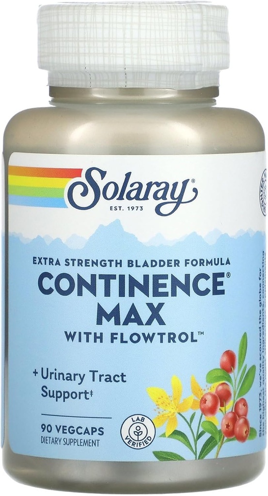 Continencia de SOLARAY Max w/Flowtrol, Veg Cap (Carton)
