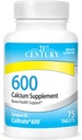 Suplemento de calcio del siglo XXI, 600 mg, 75 conteo