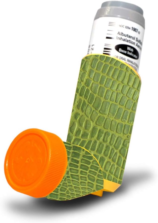 MightySkins Skin for Proventil HFA Asthma Inhaler - Croc Skin ¦ Protective, Durable, and Unique Vinyl Decal wrap Cover TEN Easy to Apply, Remove, and Change Styles