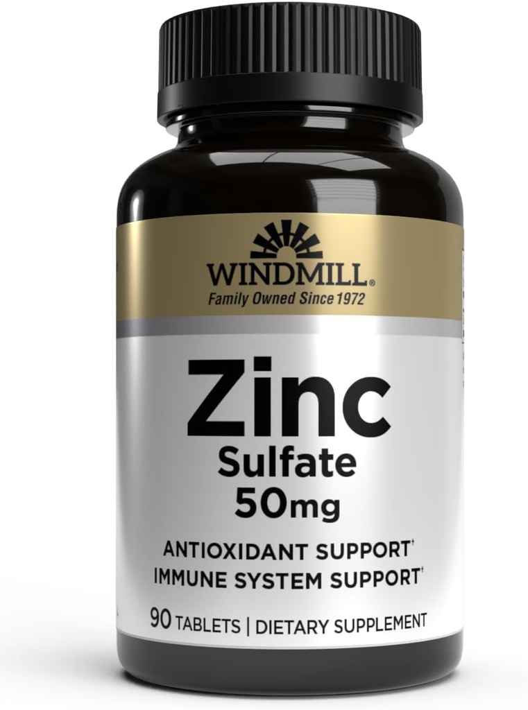 Windmill Zinc Sulfate Tablets, 90 Cuenta