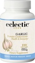 Eclectic Herb - Premium Freeze-Dried Garlic Capsules | Cardiovascular Health and Immune Support | Dietary Supplement | Natural, Non-GMO, Vegan (120 CT | 550 mg)