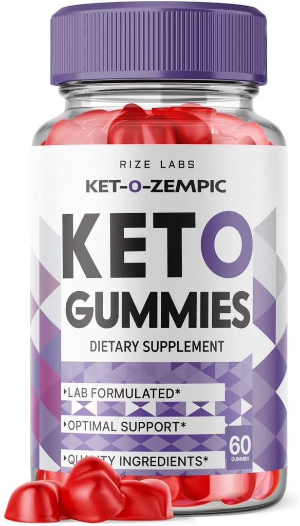 rize labs - Ket-O-Zempic Keto ACV Gummies for Advanced Weight Loss with Apple Cider Vinegar, Supplement Helps in Reducing Belly Fat (60 Gummies)