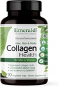 EMERALD LABS Collagen Health - Hydrolyzed Collagen for Healthy Hair, Skin & Nails with Saw Palmetto " Beta-Sitosterol - También admite Immune " Adrenal Health - 90 Vegetable Capsules (30-Day Supply)