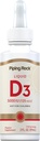 Piping Rock Vitamina D3 Liquid 5000 UI (125 mcg) TENIDO 2 oz TENIDO Las gotas de vitamina D para adultos TENIDO Vegetariano, No GMO, Gluten Suplemento Libre