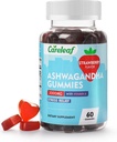 Vegan Ashwagandha Gummies-3000mg High Potency Ashwagandha Root Extracto con Vitamin D2 ← Strawberry Flavor  60 Cts/Bottle