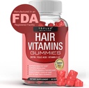 Pelo Vitamina Gummies Suplemento para Mujeres y Hombres – Crecimiento del cabello Vitaminas 5000mcg Biotina Gummies, ácido fólico, vitamina C &amp; E, Apoyo más fuerte > Cabello delgado, Piel, uñas, no GMO Vegam para, 60 Conde