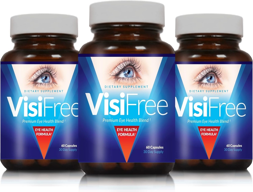 Suplementos de ojos para adultos - Mejores cápsulas para la salud de los ojos - Incluye vitamina " Mineral para una visión sana clara - cápsulas para la mejora de la vista - 3-Pack