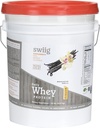 swiig Premium Daily Whey Matrix, Vanilla 20lb – 20g Proteína por Servir con Aminoácidos para la recuperación del músculo – Gluten-Free, Non-GMO, No Fillers, No sabores artificiales
