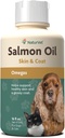 NaturVet Salmon Oil Skin Suplemento para perros &amp; gatos – Incluye Omega-3, 6 ácidos grasos – Para la piel sana, guantes - suplemento de carne de perro, suplemento de piel de gato – 16 Oz.