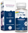 SOLARAY Berberine Phytosome - 9X Absorption and Easy-to-Digest - Estándarizado a 30% Berberine HCl - Vegan, Hecho Sin Soy - Garantía de 60 días - 30 Servimientos, 30 VegCaps