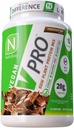 NutraKey V-Pro, Polvo de Proteína de Planta Primada, Orgánica, Vegan, Baja Carb, Gluten Gratis con 20g de Proteína (Chocolate) 2 libras