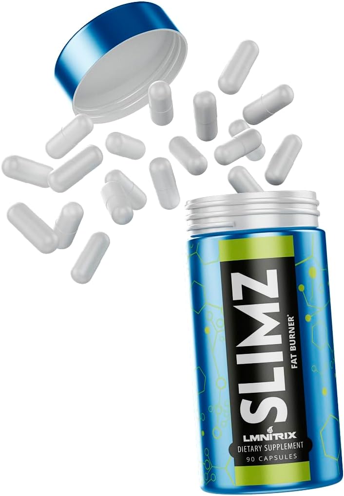 SLIMZ Fat Burner & Mood Enhancer - Diet Pills That Work - Weight Loss Supplement - Lose Weight, Get Rid of Stress and Take Control of Your Wellness Journey - 90 Capsules