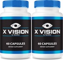 NutraRize (2 Pack) X Vision Capsules – Daily Eye Support Formula with Natural Ingredients to Help Maintain Visual Wellness and Eye Comfort ← Easy-to-Take Pills (120 Capsules)