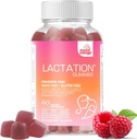 Lactation and Postpartum Support Gummies - with Beat Thistle, Fennel Seed, Milk Thistle, Moringa, Sunflower Lecithin, Vitamin D3 &amp; B12 - Incrementar la producción de leche de suministro de leche