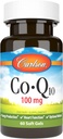 Carlson - Co-Q10, 100 mg, producción de energía y función cardíaca, 60 Softgels