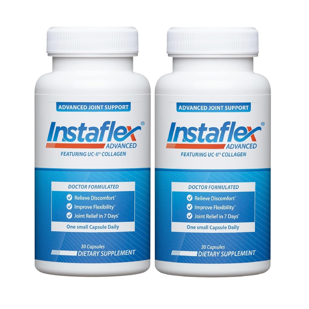 Instaflex Advanced Joint Support Suplemento Nutricional Capsule with Doctor Formulated Joint Relief Supplement, Featuring UC-II Collagen &amp; 5 Other Joint Discomfort Fighting Ingredients, 60 Ct