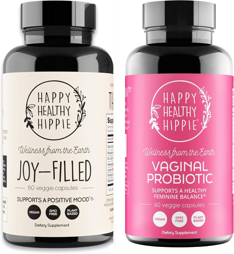 Happy Healthy Hippie Vaginal Probiotics for Women " Joy-Filled Mood Support