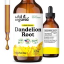 Wild &amp; Organic Dandelion Root Extract Drops - Liver Cleanse Detox Support - Dandelion Tincture for Liver Health - Vegan, Sugar &amp; Alcohol-Free Liquid Supplement - 4 fl oz