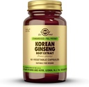 Solgar Korean Ginseng Root Extract, 60 Vegetable Capsules - Immune Support - Standardized, Full Potency (SFP) - Non-GMO, Vegan, Gluten Free, Dairy Free, Kosher - 60 Servings