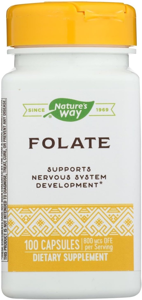 Camino de la Naturaleza - Ácido Fólico, 800 mcg, 100 cápsulas