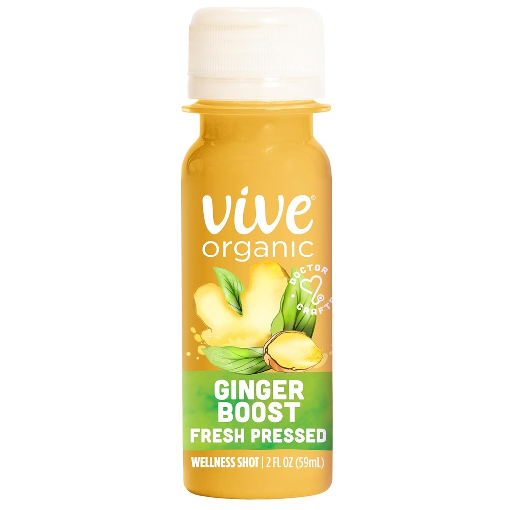 Vive Orgánica Pure Boost Ginger Shot (2oz Bottle)