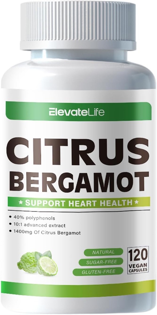 ElevateLife Citrus Bergamot 1400mg, 120 Capsules...