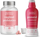 Mother's Promise Prenatal & Postnatal Multivitamin Liquid & Vaginal Probiotics for Women Bundle