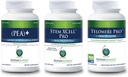 Enzyme Science Graceful Aging Bundle con Pea 60, Stem XCell Pro 60 &amp; Telomere 30