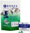 Brode Electrolyte Vitamina - Portable Zero-Sugar Electrolyte Tablets - No Gross Flavor - para Deportes, Vida nocturna, Jetlag, 5 Electrolitos esenciales + 9 Vitaminas