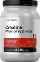 Horbäach Creatine Monohydrate Powder ¦ 2.2lbs (35.2 oz) Silencio Micronized and Unflavored ¦ Vegetarian, Non-GMO, and Gluten Free Supplement