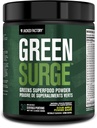 Jacked Factory Green Surge Green Superfood Powder- Keto Friendly Greens Drink w/Spirulina, Wheat & Barley Grass, Organic Green - Green Tea Extract, Probiotics & Digestive Enzymes - Sour Apple