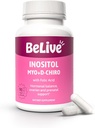 BeLive Myo-Inositol &amp; D-Chiro Inositol Capsules - 90Ct I Suplemento de Inositol con Suplementos de ácido fólico para Mujer, Optimal 40:1 Ratio (1)
