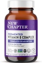 New Chapter Vitamin B Complex, Fermented Vitamin B Complex, USDA Organic, ONE Daily for Cellular Energy + Brain + Beauty, 100% Vegan, Gluten-Free - 90 Count