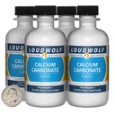 Calcio Carbonato / 1 Libra / 4 Botellas / 97,55% Pure Food Grade/Fine Powder