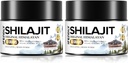 Shilajit Orgánica 600mg Potencia máxima Grado de oro Shilajit Resin Shilajit Suplemento natural Auténtico con 85+ Minerales de rastro " Ácido Fulvico para la energía, inmunidad, 50 gramos (2 Pack)
