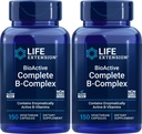 Ampliación de vida BioActive Completo B-Complex, 150 cápsulas vegetarianas