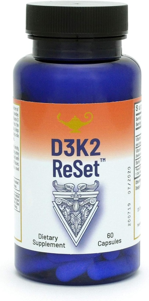 RnA Reset D3K2 Reset – 4.000 UI Vitamina D3 &amp; 100 mcg K2 Suplemento (60 cápsulas)