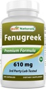 Best Naturals Fenugreek Seed 610 mg 180 cápsulas